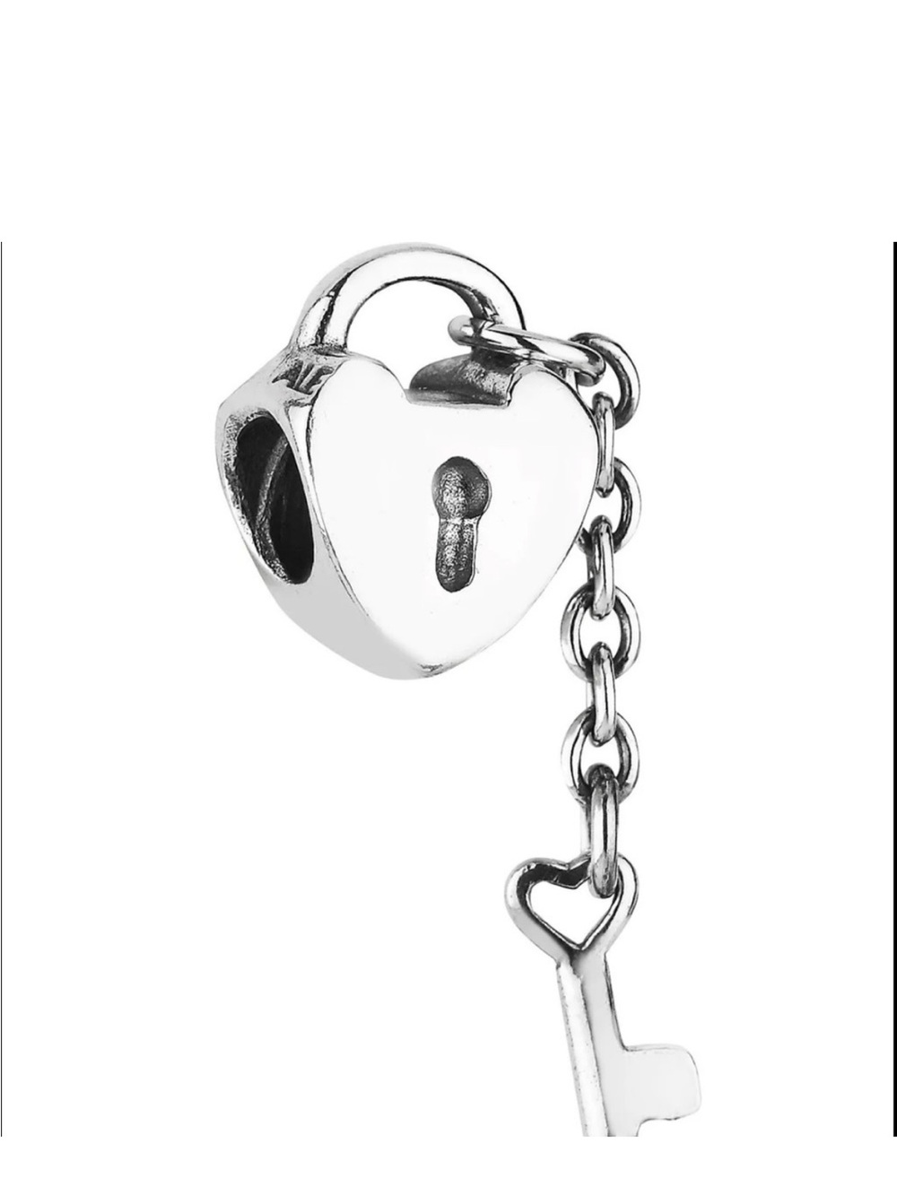 🔑 PANDORA Key to My Heart SS Charm ♥️🔒